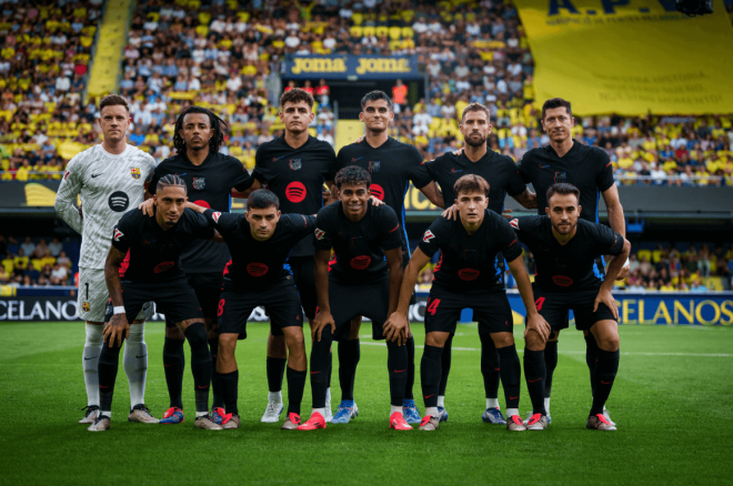 Once titular del Flick en el Villarreal-Barcelona (FOTO: FC Barcelona).