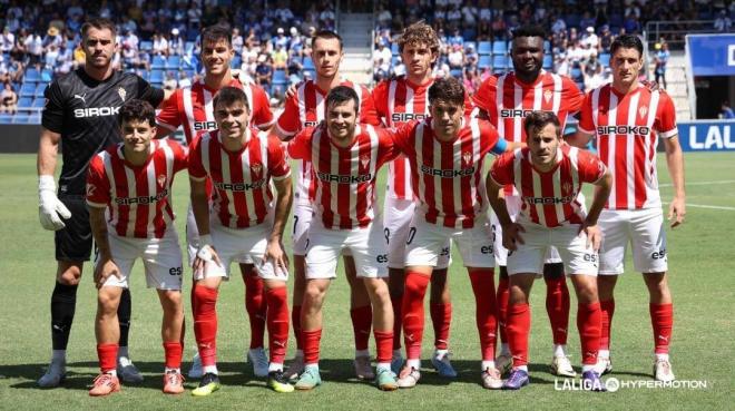 Once inicial del Sporting en el Heliodoro Rodríguez López (Foto: LALIGA).