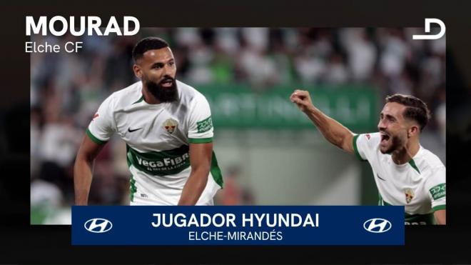 Mourad, Jugador Hyundai del Elche - Mirandés.