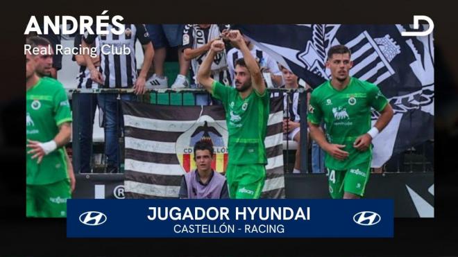 Andrés, jugador Hyundai del Castellón - Racing