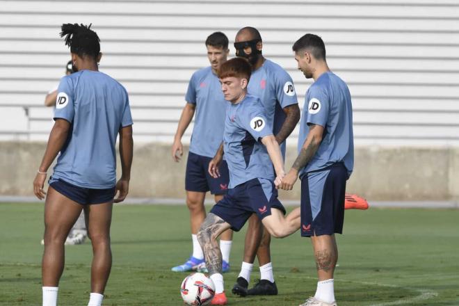 Barco y Montiel, en un entrenamiento (Foto: Kiko Hurtado).