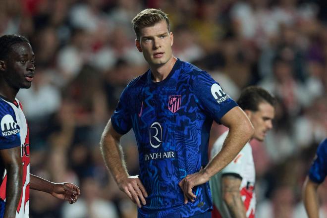 Alexander Sorloth, durante el Rayo-Atlético (Foto: Cordon Press).