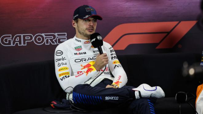 Max Verstappen en la rueda de prensa del Gran Premio de Singapur (Europa Press)