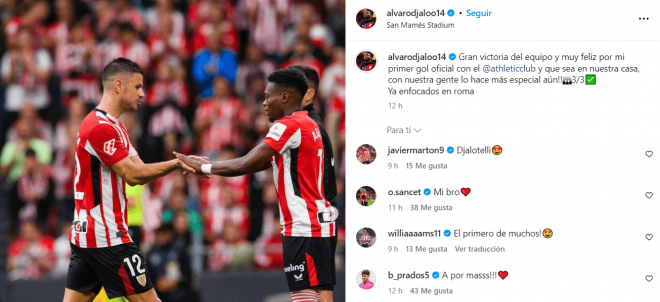 Foto: Perfil oficial de Álvaro Djaló en Instagram.