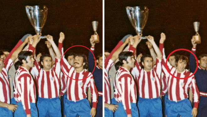 El montaje del Atlético con Marino Uriel.