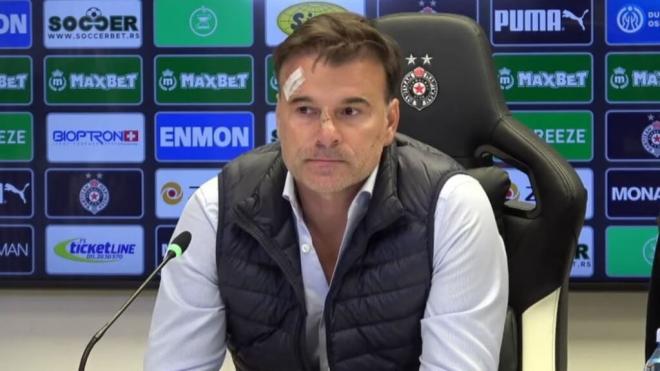 Aleksandar Stanojevic, entrenador del Partizan (Redes Sociales)