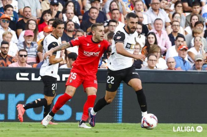 Luis Rioja, ante el CA Osasuna (Foto: LALIGA).