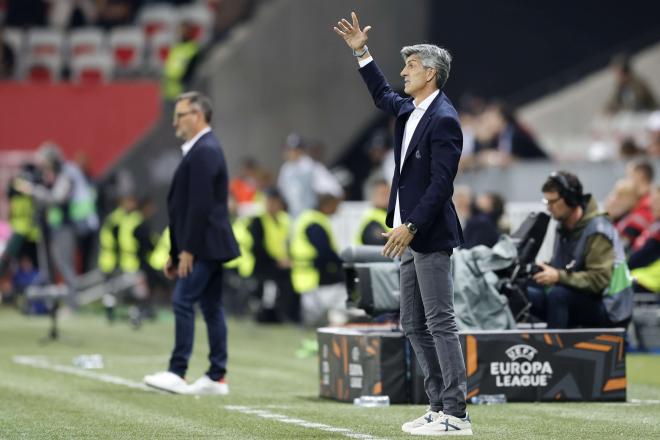 Imanol, durante el partido de Europa League ante el Niza (Foto: EFE).