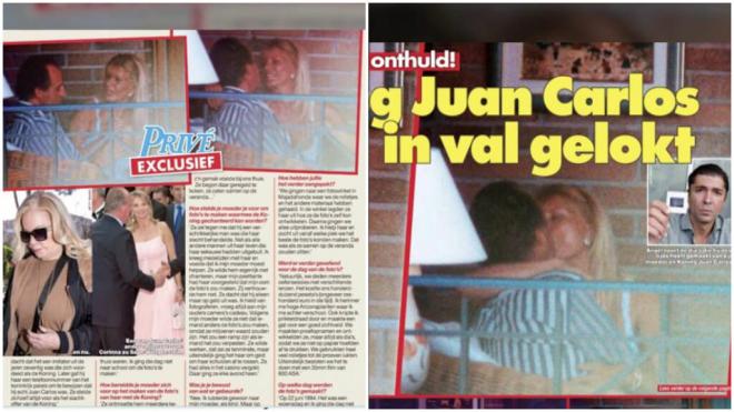 Las imágenes nunca vistas de Bárbara Rey y Juan Carlos I (Captura revista 'Privé')