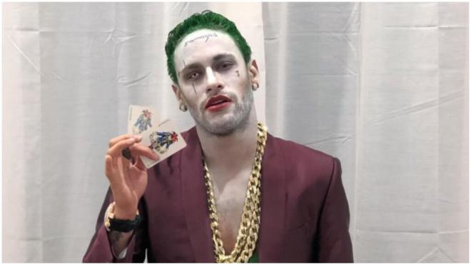 Neymar Jr disfrazado de Joker en Halloween. (Fuente: @neymarjr)