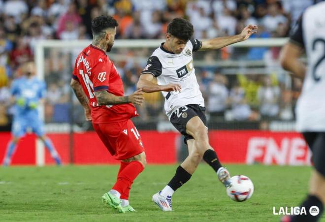 Fran Pérez, ante el CA Osasuna (Foto: LALIGA).