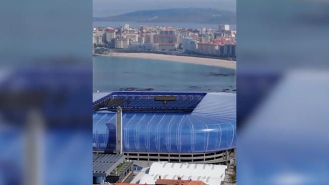 Simulación del nuevo estadio de Riazor