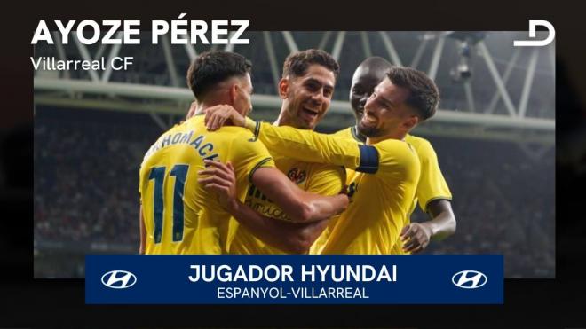 Ayoze Pérez, Jugador Hyundai del Espanyol-Villarreal.