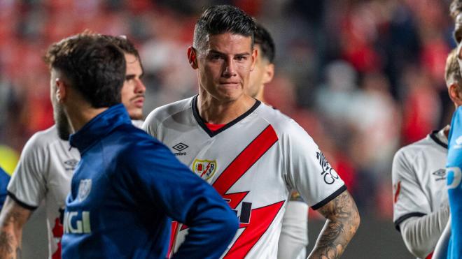 James Rodríguez tras el partido con el Atlético de Madrid (Cordon Press)