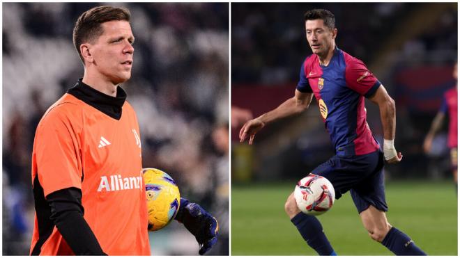 Wojciech Szczesny señaló a Robert Lewandowski que debe ser titular en el Barcelona (foto: Cordon