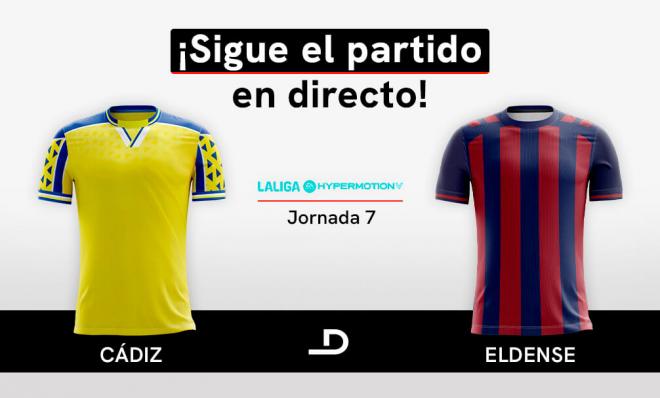 Directo del partido Cádiz - Eldense.