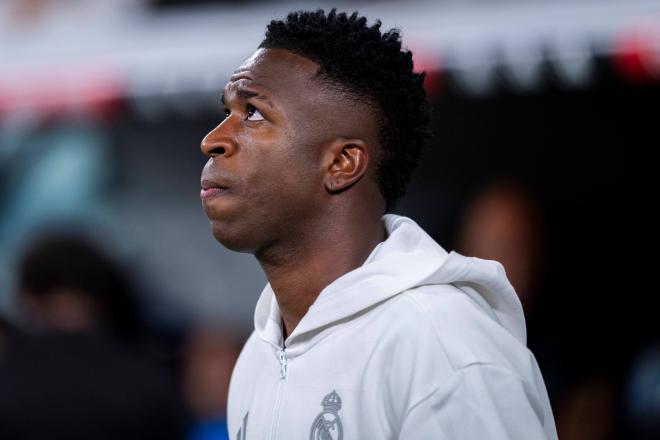 Vinicius Júnior, antes de un partido contra el Real Madrid (Foto: Cordon Press).