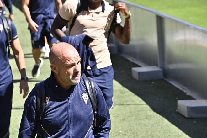 Paco López en el Nuevo Mirandilla (Foto: Cádiz CF).