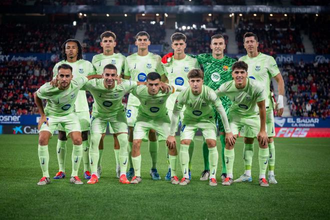 El once de Hansi Flick ante Osasuna (Foto: FC Barcelona).