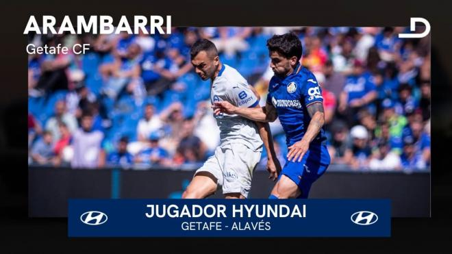 Mauro Arambarri, Jugador Hyundai del Getafe-Alavés.