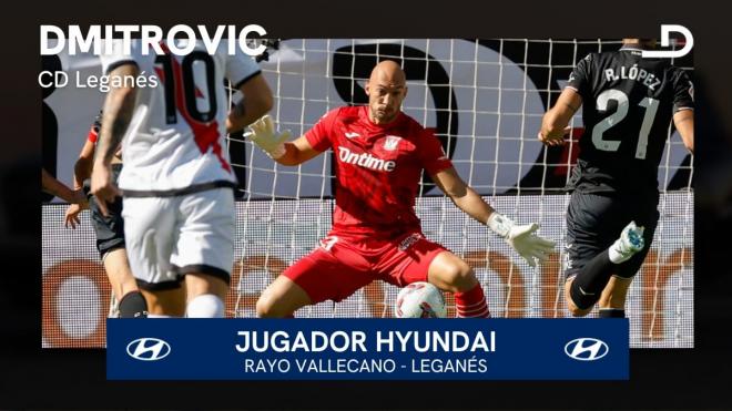 Dmitrovic, Jugador Hyundai del Rayo-Leganés