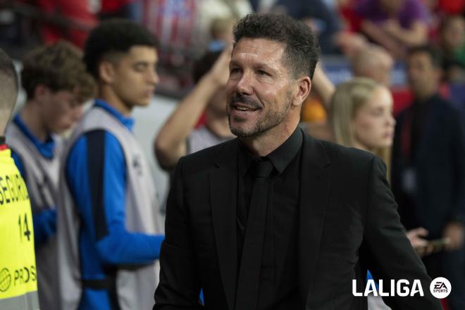 Diego Pablo Simeone, en el derbi Atlético - Real Madrid (Foto: LALIGA).