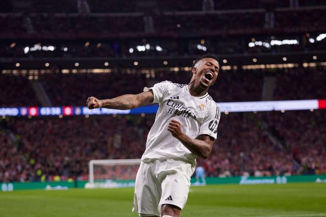 Eder Militao celebrando su gol al Atlético (Foto: Cordon Press).