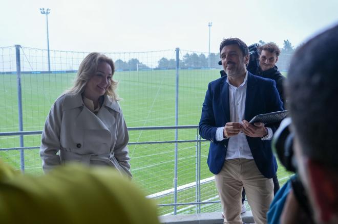 Carlos Cao y Marián Mouriño en Afouteza (Foto: RC Celta).