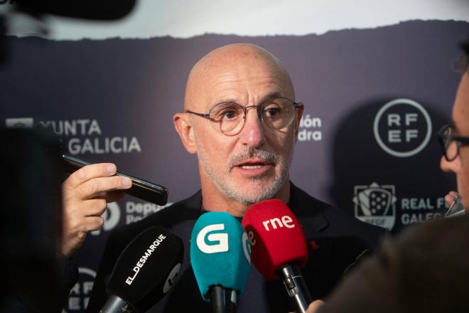 Luis de la Fuente, ante los medios (Foto: EFE).