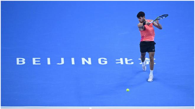 Carlos Alcaraz durante el Open de China. (Fuente: Cordon Press)