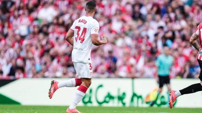 Mateo Mejía, en San Mamés (Foto: SFC).