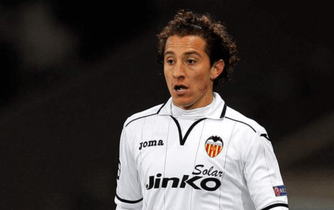 Andrés Guardado, jugador de México que defendió los colores del Valencia CF