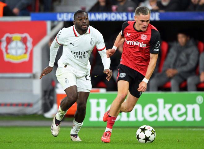 Florian Wirtz, en un partido del Bayer Leverkusen (FOTO: Cordón Press).