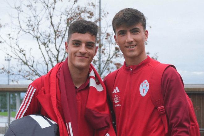 Hugo Álvarez y Javi Rodríguez (Foto: RC Celta).