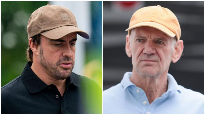 Fernando Alonso y Adrian Newey (Cordon Press)