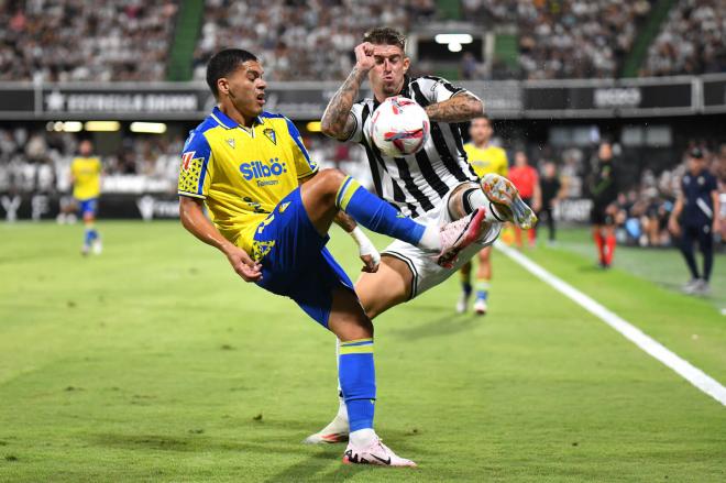 Ocampo, en el partido ante el Castellón.