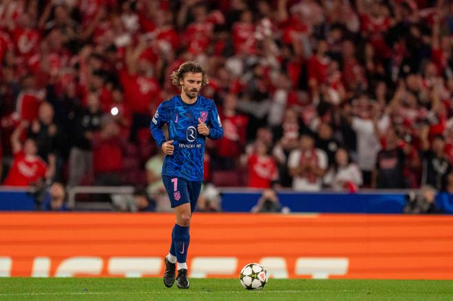 Antoine Griezmann, durante el Benfica-Atlético de Madrid (Foto: Cordon Press).