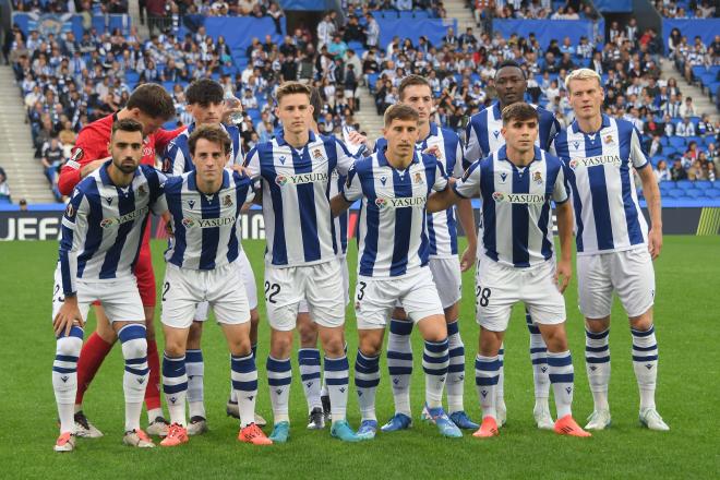 Once de la Real Sociedad contra el Anderlecht (Foto: Giovanni Batista).