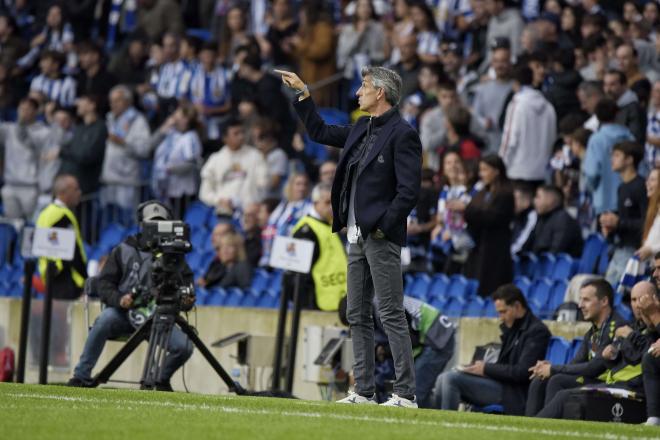 Imanol Alguacil, en el Real Sociedad-Anderlecht (Foto: Giovanni Batista).