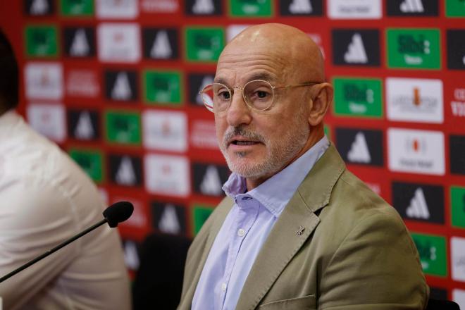 Luis de la Fuente, en rueda de prensa (Foto: EFE).