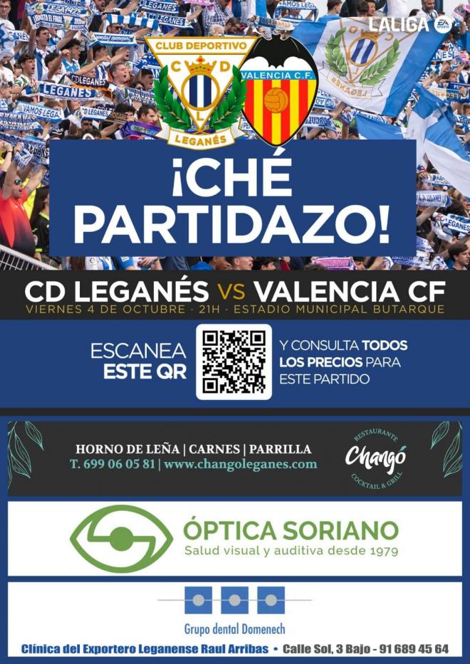 Cartel en Leganés