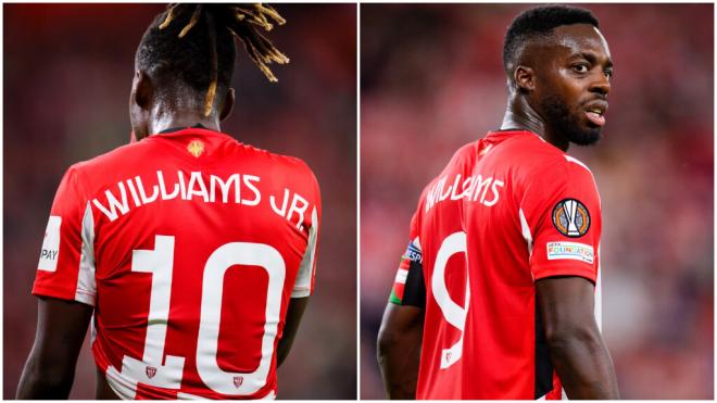 Nico e Iñaki Williams en el partido contra el AZ (Fotos: Athletic Club)