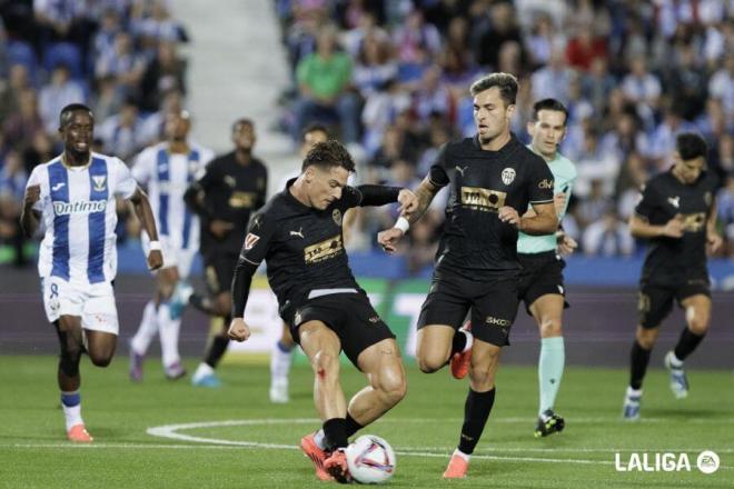 Sergi Canós, ante el CD Leganés (Foto: LALIGA)