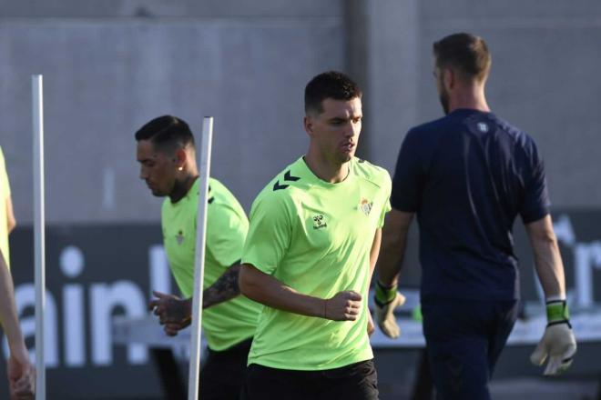 Giovani Lo Celso en el entrenamiento de este sábado (foto: Kiko Hurtado).