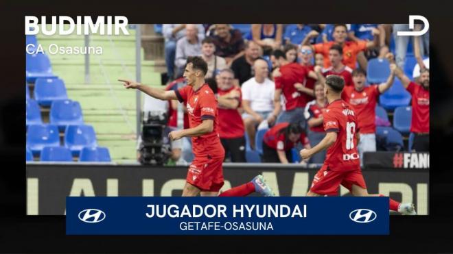 Ante Budimir, Jugador Hyundai del Getafe-Osasuna.