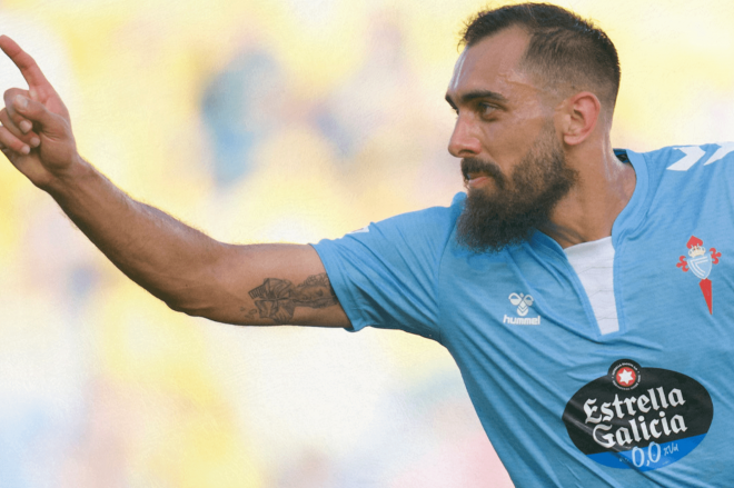 Gol de Borja Iglesias ante Las Palmas (Foto: RC Celta).