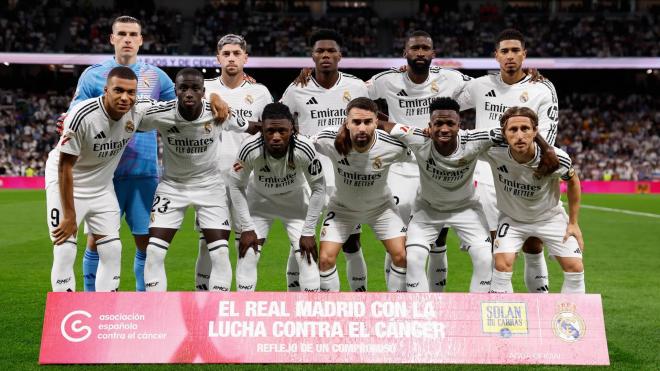 El once del Real Madrid ante el Villarreal (Foto: RM).