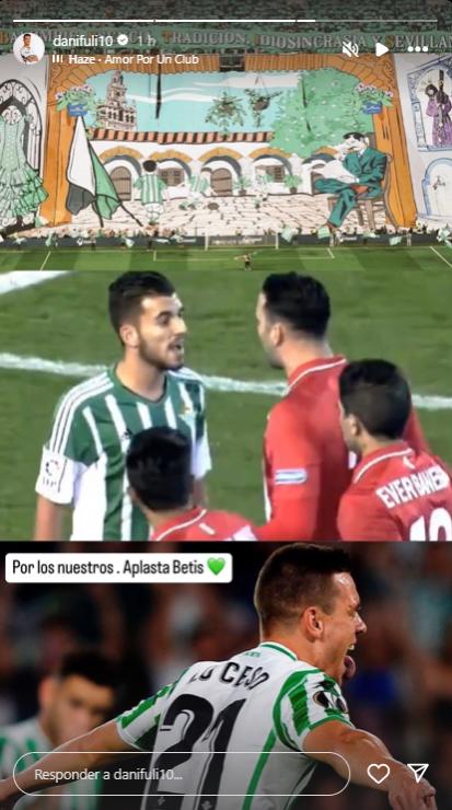 El mensaje de Dani Ceballos en su perfil de Instagram (Fuente: @danifuli10)