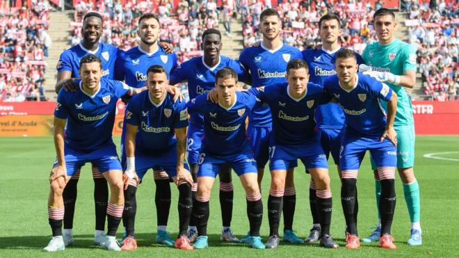 Este es el once que sacaba Ernesto Valverde en la posterior derrota ante el Girona FC en Montilivi (Foto: Athletic Club).