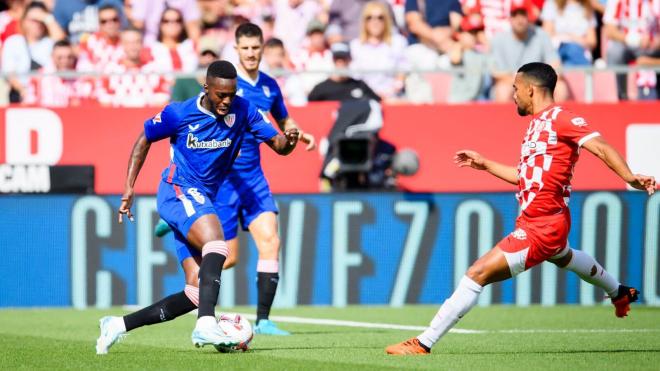 Iñaki Williams, ante el Girona en Montilivi (Foto: Athletic Club).